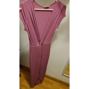 V neck dress